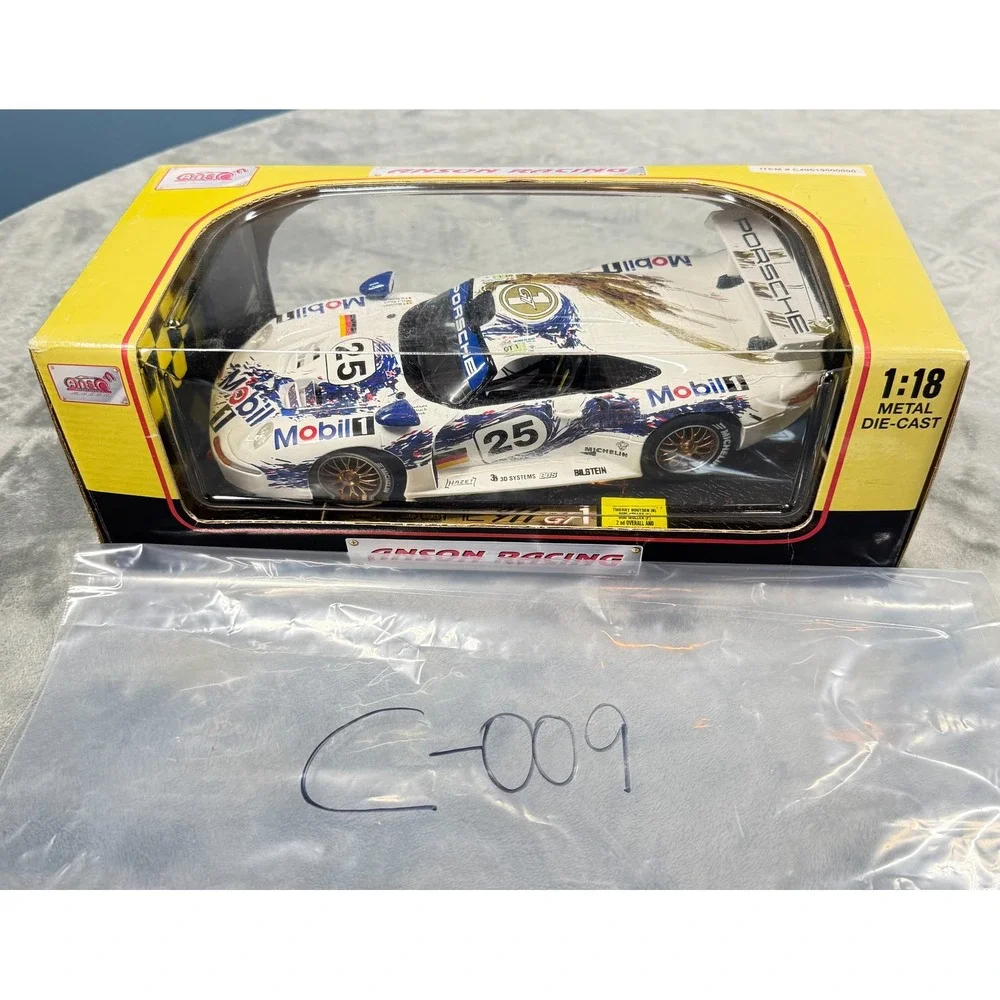 Anson Racing Porsche 911 GT1 Mobil 1 25 118 Diecast Le Mans 1996